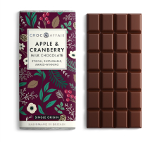 milk chocolate apple and cramberry